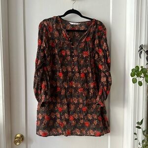 Zara boho mini dress Size S